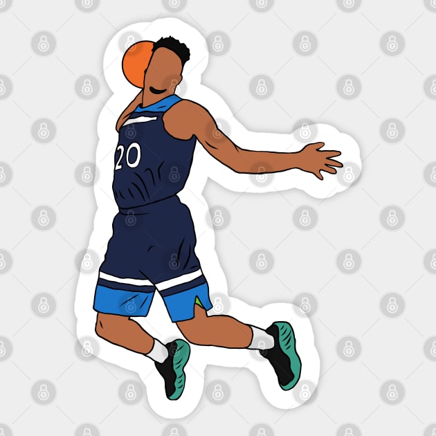 Josh Okogie Dunk Sticker by rattraptees